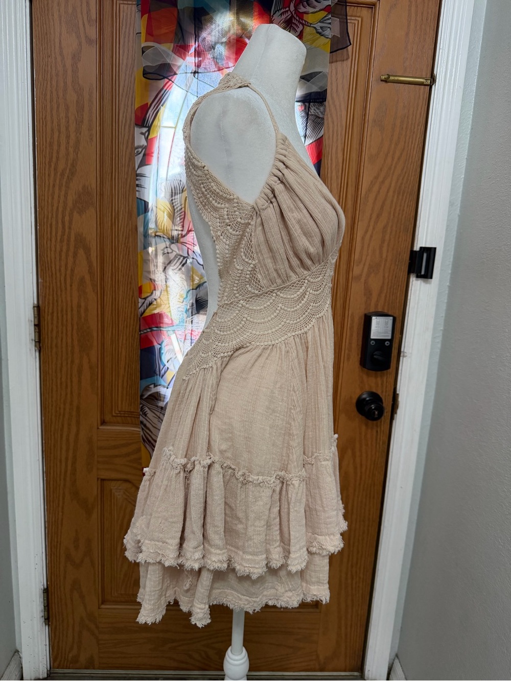 Free People Blush Crochet-Detail Backless Sundress - Picture 6 of 10